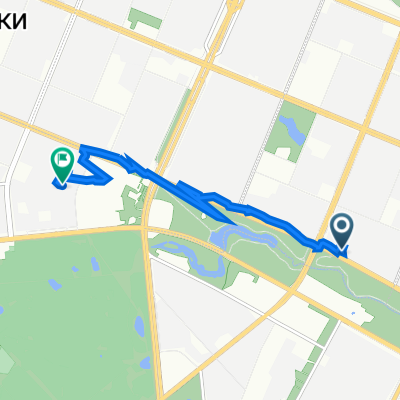 От проспект Луначарского 94 корпус 2, Санкт-Петербург до улица Сантьяго-де-Куба 6к4, Санкт-Петербург