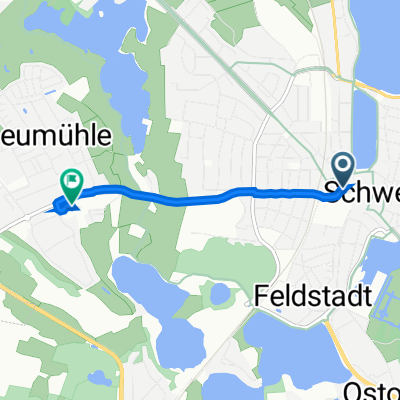 Klöresgang 8-10, Schwerin nach Neumühler Straße 22, Schwerin