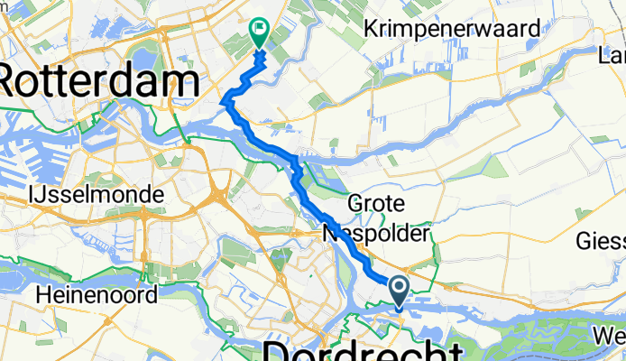 Kerkeplaat 11, Dordrecht naar Vaalserberg 101, Capelle aan den IJssel