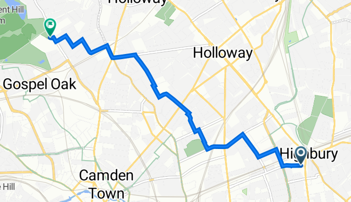1 Laycock St, London to Camden, London