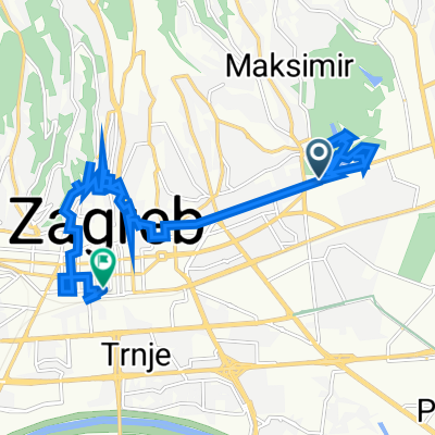 Maksimirski perivoj, Zagreb to Gajeva ulica 83, Virje