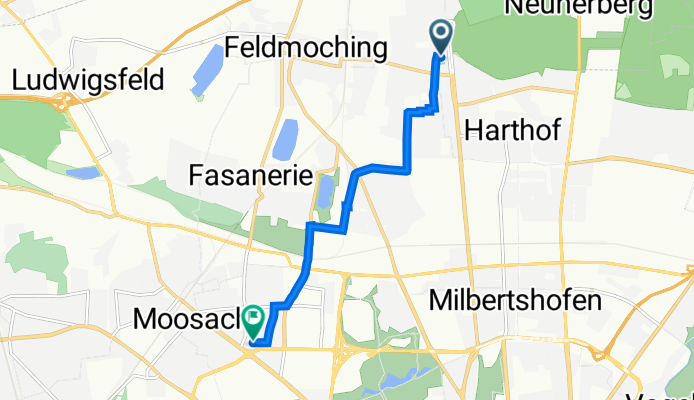 Linkstraße 44, München nach Treitschkestraße 11, München