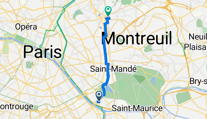 4 Rue du Président Kennedy, Charenton-le-Pont à 24 Rue des Bruyères, Les Lilas