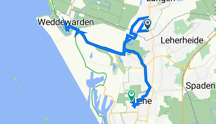 Südstellenweg 6, Geestland nach Potsdamer Straße 99, Bremerhaven