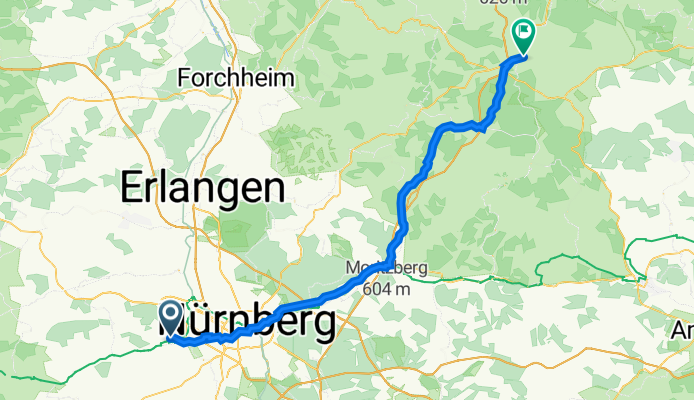 Vogelherdstraße 46, Zirndorf nach Ganghoferstraße 34, Pegnitz