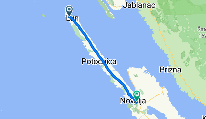Tovarnele 100, Lun to D107 5, Novalja