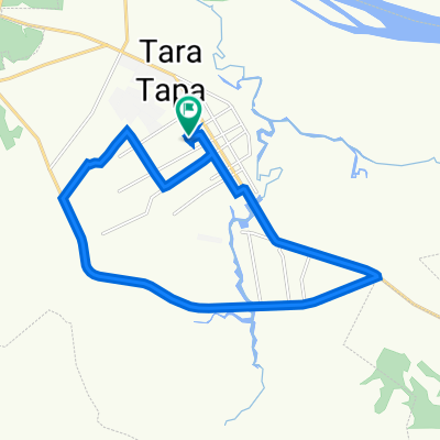 От Кузнечная улица 87, Тара до Кузнечная улица 87, Тара