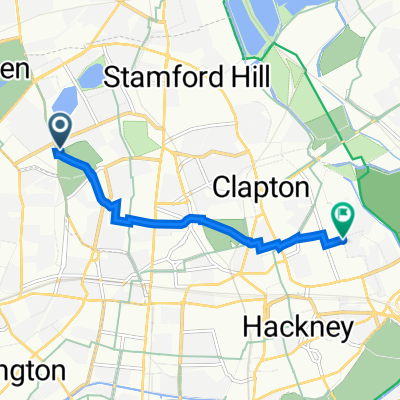Greenway Close, London to 153 Glyn Road, London