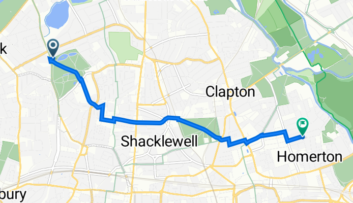 Greenway Close, London to 153 Glyn Road, London