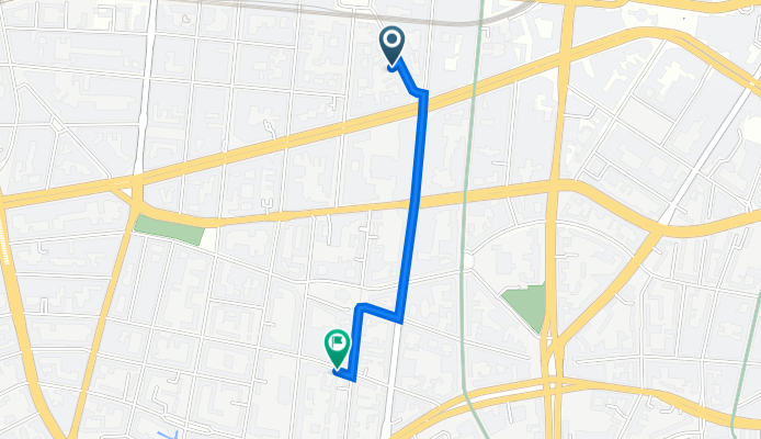 Grolmanstraße 35, Berlin nach Düsseldorfer Straße 69, Berlin