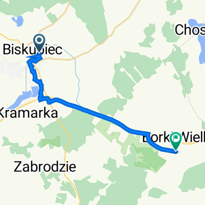 Żelazna 8, Biskupiec do 10A, Borki Wielkie