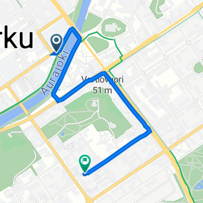 Turku to Sirkkalankatu 27, Turku