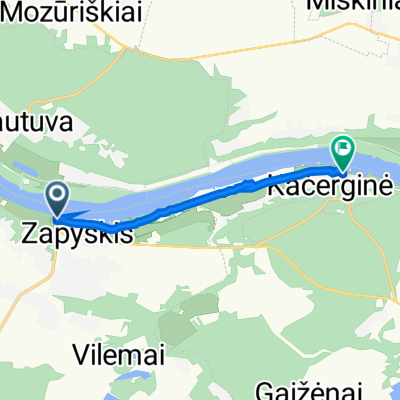 Muziejaus g., Zapyškis to Liepų g. 2, Kačerginė