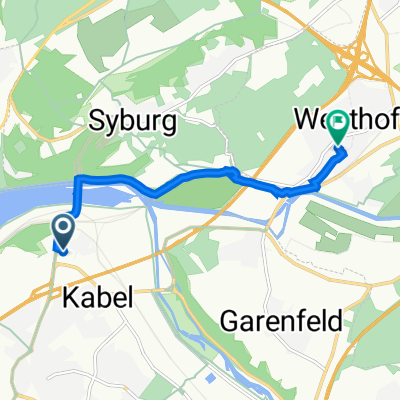 Kabeler Straße 25, Hagen nach Niederstraße 42, Schwerte