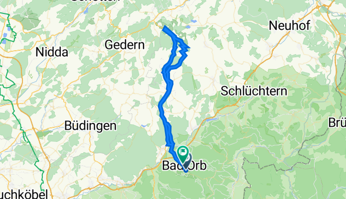Jahnstraße 24, Bad Orb nach Quanzstraße 40, Bad Orb