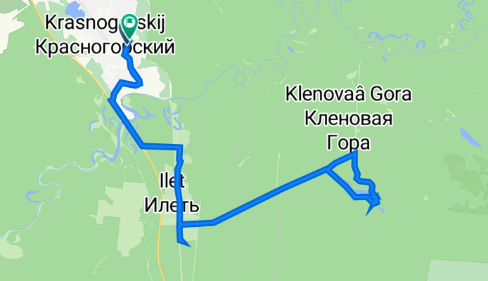 От Первомайская улица 2, Красногорский до улица Труда 2, Красногорский