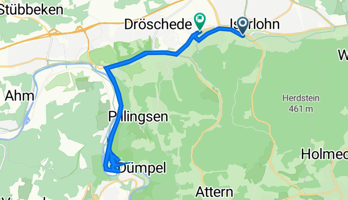 Altstadt 14B, Iserlohn to Karl-Arnold-Straße 30, Iserlohn
