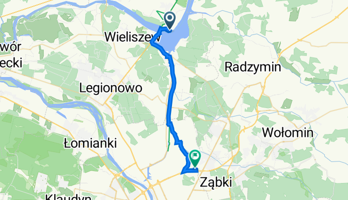 Płka Kazimierza Drewnowskiego 10, Zegrze do Geodezyjna 76, Warszawa