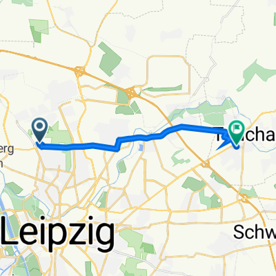 Borkumer Weg 4A, Leipzig nach Karl-Marx-Straße 13, Taucha