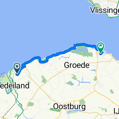 't Lage Duyn 58, Cadzand nach Dorpsstraat 55–77, Breskens