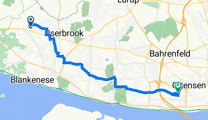 Op'n Hainholt 73F, Hamburg nach Grünebergstraße 11, Hamburg