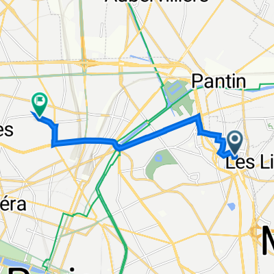 1 Sente des Marchais, Le Pré-Saint-Gervais à 29 Rue Lambert, Paris