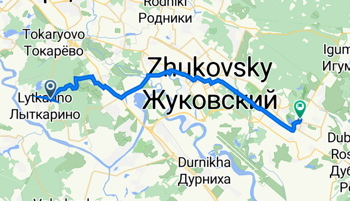 Лыткаринское шоссе, Лыткарино до Красноармейская улица, 15, Раменское