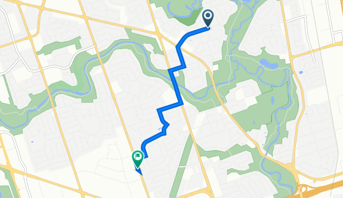 Thistle Down Boulevard 93, Toronto to Kipling Avenue 2109, Toronto