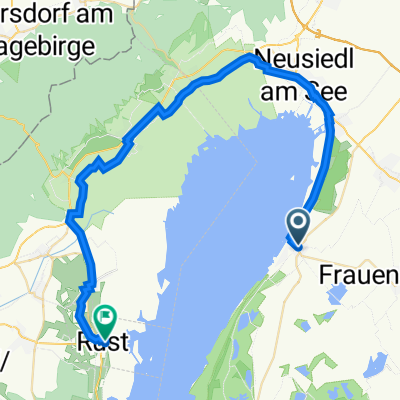 Neusiedler Straße 16A, Podersdorf am See to Seezeile 20, Ruszt