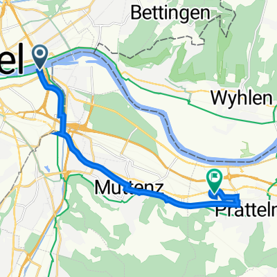 St. Alban Rheinweg 214–218, Basel nach Hardstrasse 61, Pratteln