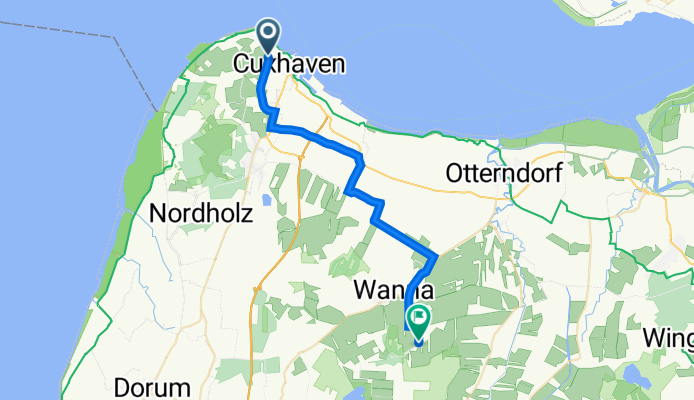 Döser Feldweg, Cuxhaven nach Zum Blöcken 7, Wanna