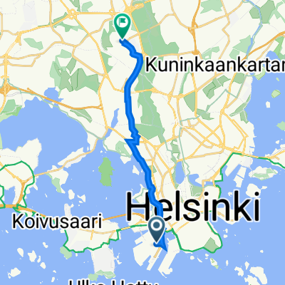 Hampurinkuja 1, Helsinki to Aino Acktén tie, Helsinki