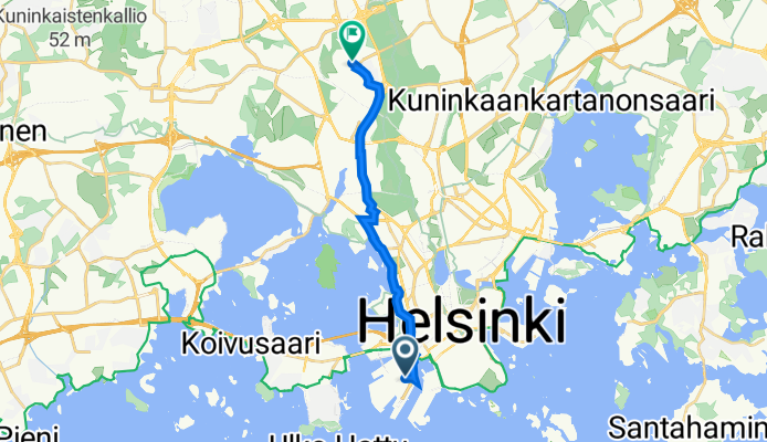 Hampurinkuja 1, Helsinki to Aino Acktén tie, Helsinki