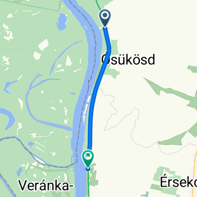 Névtelen út, Sükösd to Dunapart üdülő-part 9, Érsekcsanád