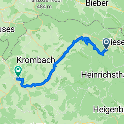 Kreisstraße AB2,  nach Geiersrainweg 36, Mömbris