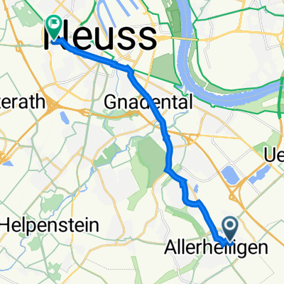 Am Henselsgraben 19, Neuss nach Rheydter Straße 105, Neuss