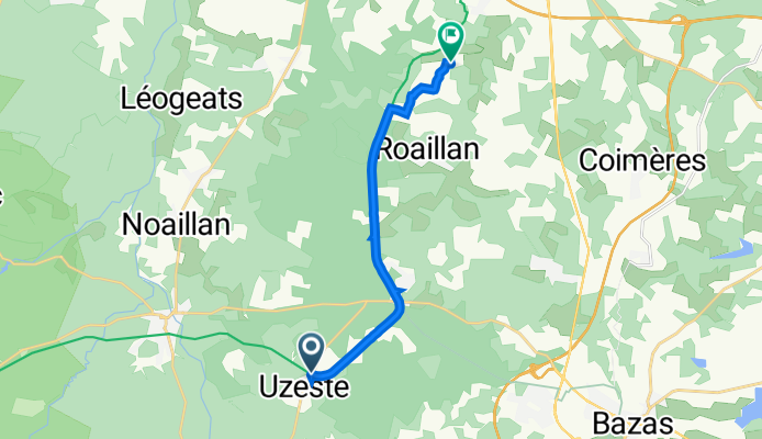 124 La Gare, Uzeste à Roaillan