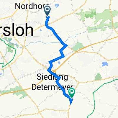 Brombeerstraße 6–12, Gütersloh nach Spexardweg 2, Rietberg