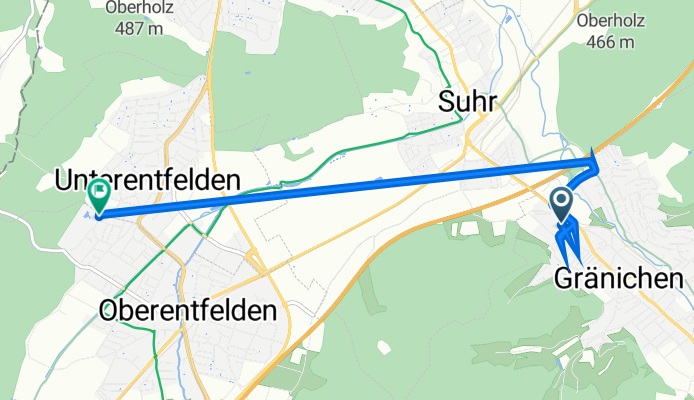 Bänelimatte 9, Gränichen nach Rütiweg 29, Oberentfelden
