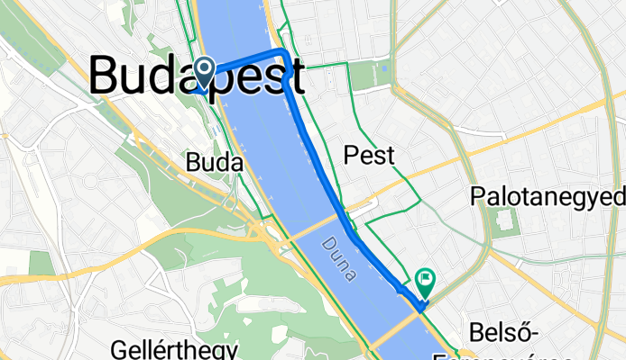 Útvonal innen: Budapest