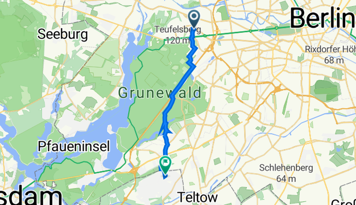 Bayernallee 33A, Berlin à Jägerstieg 31, Kleinmachnow