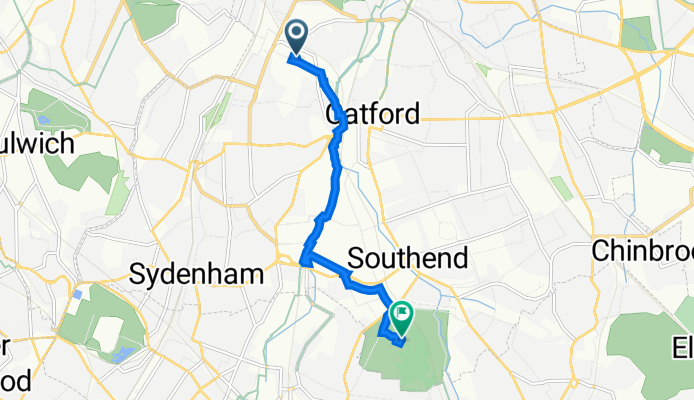 To  Beckenham place park