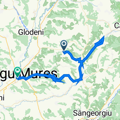 Drum fără nume, Căluşeri to Strada Crinului 12a, Târgu Mureș