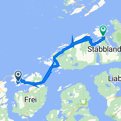 Vågeveien 4, Kristiansund to Nordheimsvegen 59, Tustna