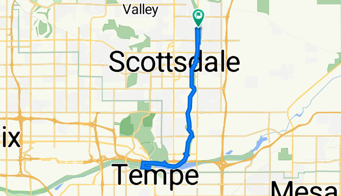 Hayden Rd &amp; Jackrabbit Rd, Scottsdale to Hayden Rd &amp; Jackrabbit Rd, Scottsdale