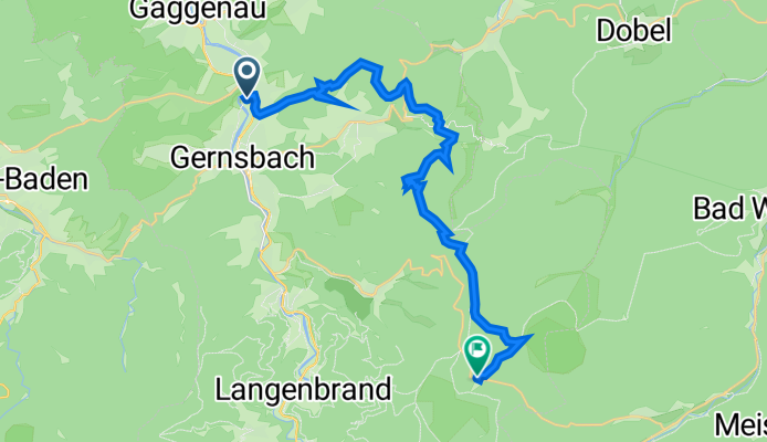 An der Essel 4, Gaggenau nach Kaltenbronner Straße 598/1, Gernsbach