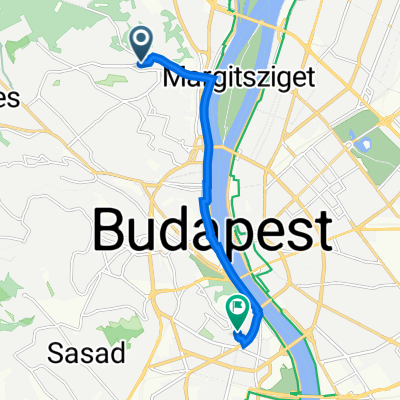 Szépvölgyi út 73., Budapest to Kelenhegyi lépcső 4., Budapest