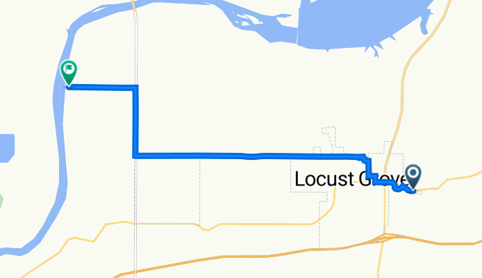 7734 E Alt US-412, Locust Grove to 1200–1298 E 550 Rd, Locust Grove