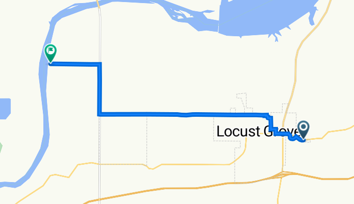 7734 E Alt US-412, Locust Grove to 1200–1298 E 550 Rd, Locust Grove