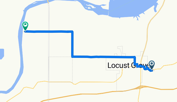 7734 E Alt US-412, Locust Grove to 1201–1299 E 550 Rd, Locust Grove